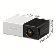 Mini HD Projector 1080P Support for Home Theater USB LCD 3D Ready