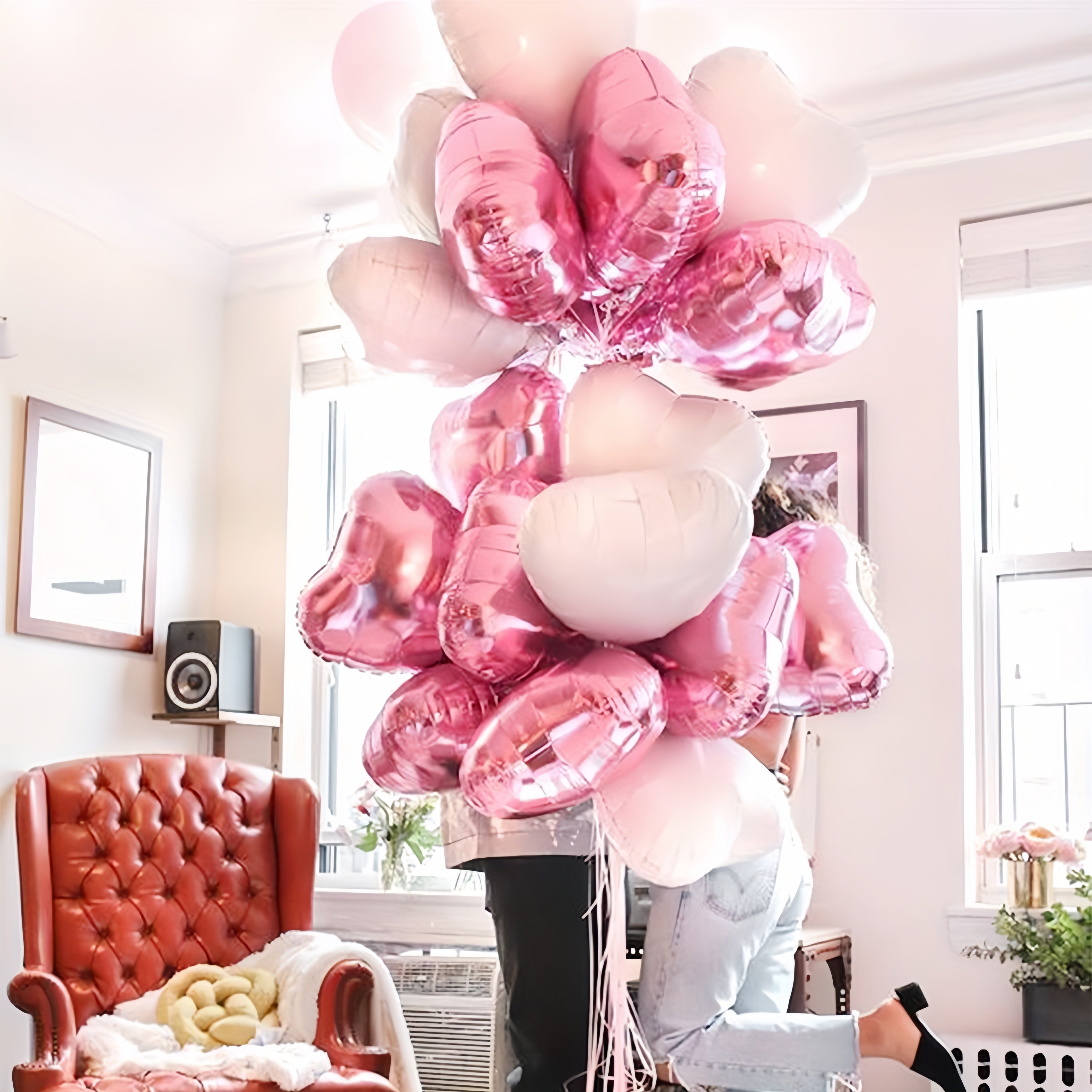 10 Heart-Shaped Foil Balloons for Valentine's Day Birthdays Weddings and Parties
