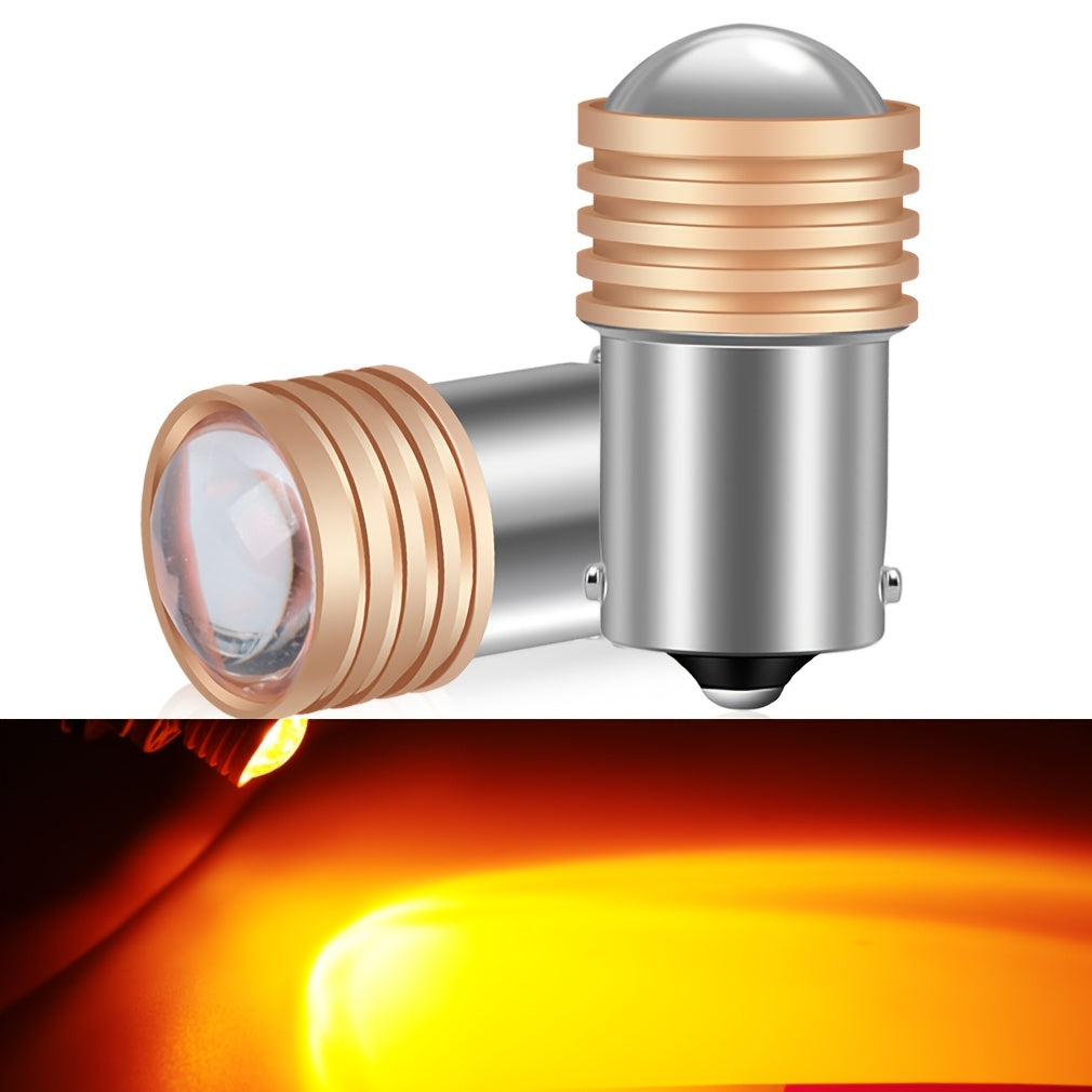 2PCS LED Car Tail Lights 1156 P21W 1157 BAY15D HD Projector Lens