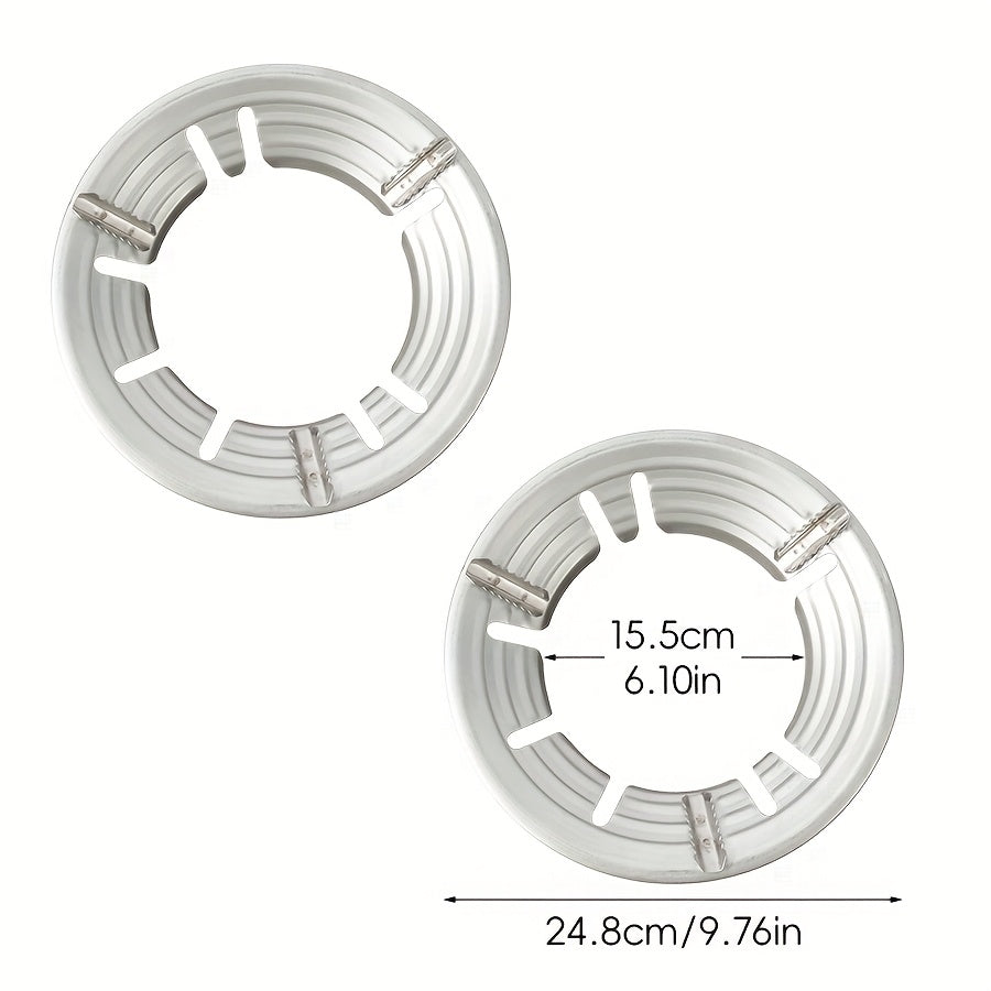 Gas Stove Burner Covers Heat-Resistant Non-Slip Rings for Cooking Fits Flat Round Pans