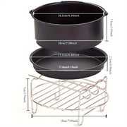 6pcs Air Fryer Accessory Kit 2 Quart Compact Air Fryer Accessories