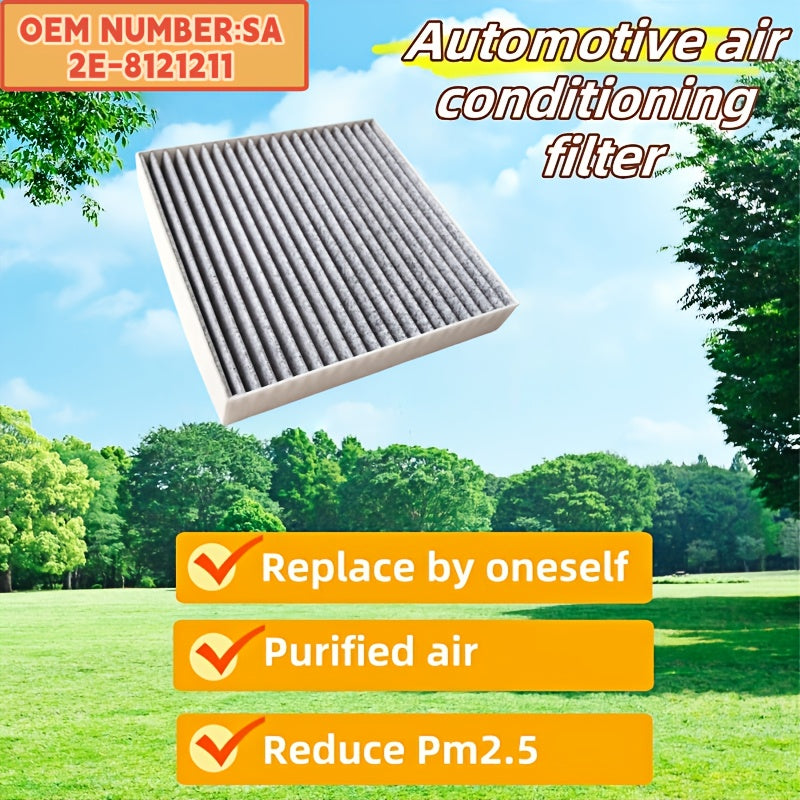 Elektr avtomobillari uchun faol uglerod filtri bilan avtomobil havo tozalagichi PM2.5 hidlarini kamaytiradi