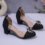 Girls' Princess Shoes Transparent Glitter Low Top PU Lining