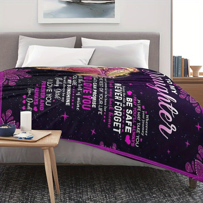 Kids Girls Flannel Blanket Soft Warm Cozy Snuggle Throw for Bed Sofa Travel