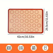 Set of 2 Silicone Baking Mats Non-Stick Reusable Heat Resistant for Cookies Macarons Bread