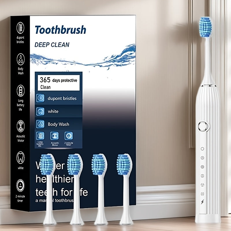 Electric Toothbrush for Couples Soft Bristles USB Rechargeable Oral Care
