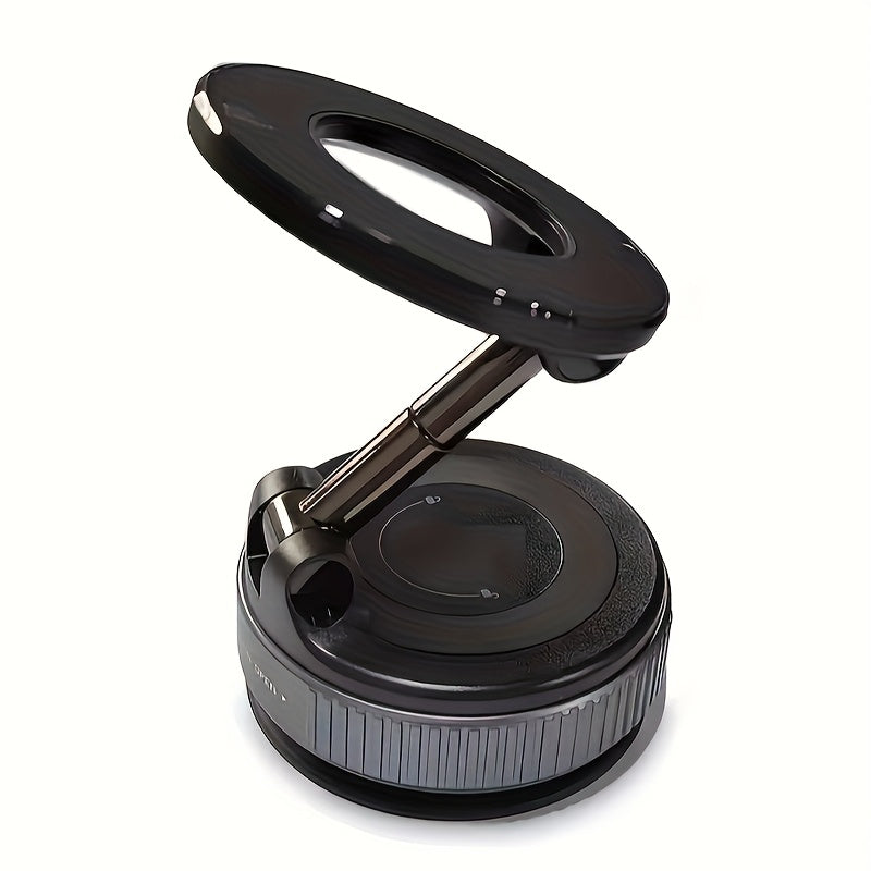 2025 Magnetic Suction Cup Car Phone Holder with Rotating Aluminum Alloy Mount for Vehicles Desks Walls