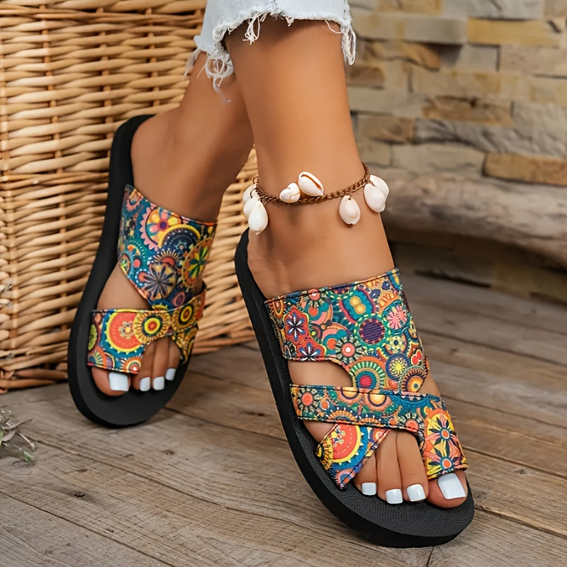 Ayollar uchun flip-floplar, qalin sole, baliq og‘zi ochiq barmoqli plyaj sandallari, qora, katta