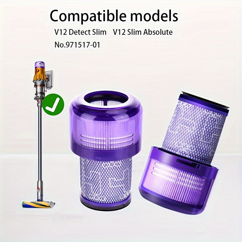 3 dona HEPA changyutgich filtri almashtirish uchun Dyson V12 Slim Absolute Detect