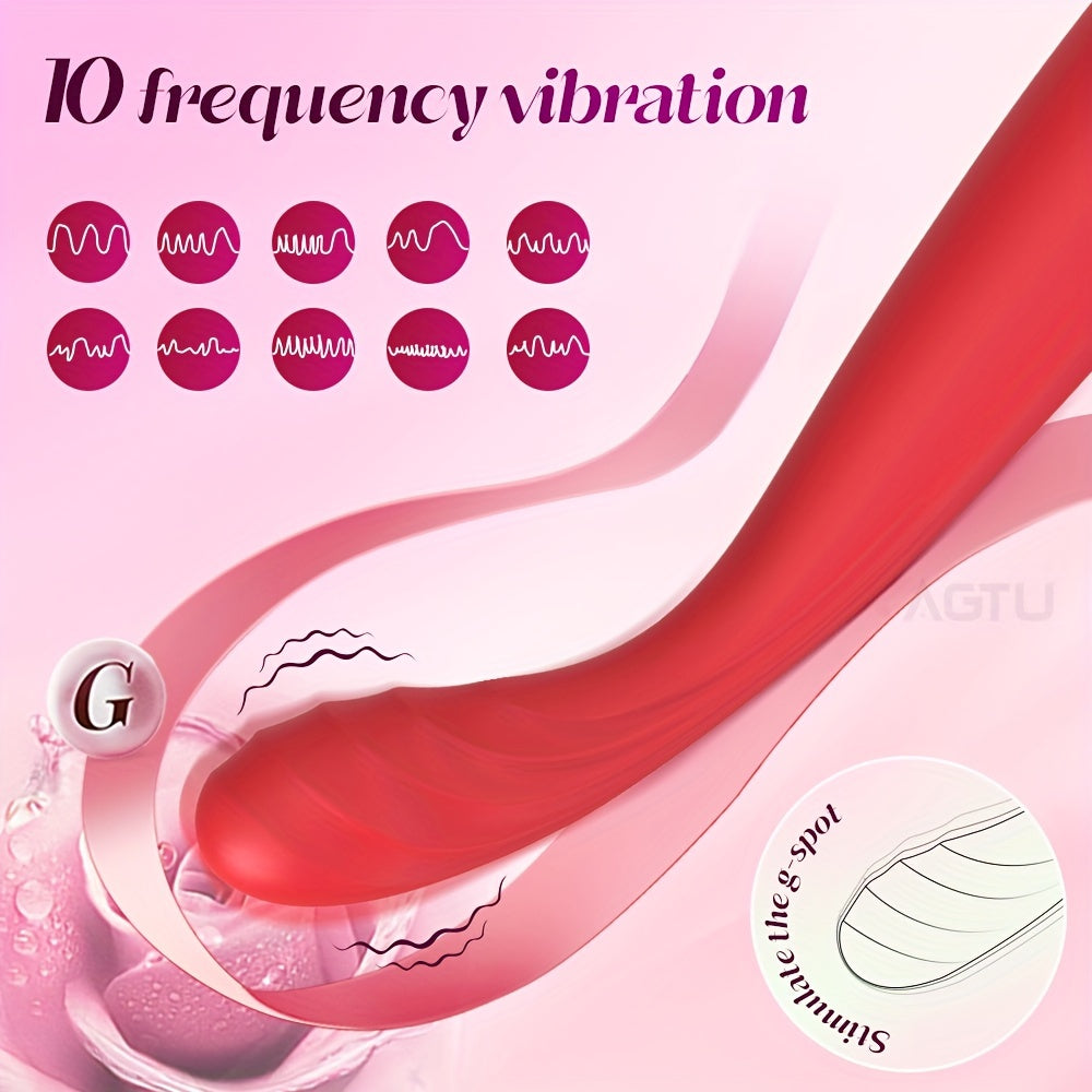Women Rechargeable G-Spot Vibrator Wireless Massager with Adjustable Intensity