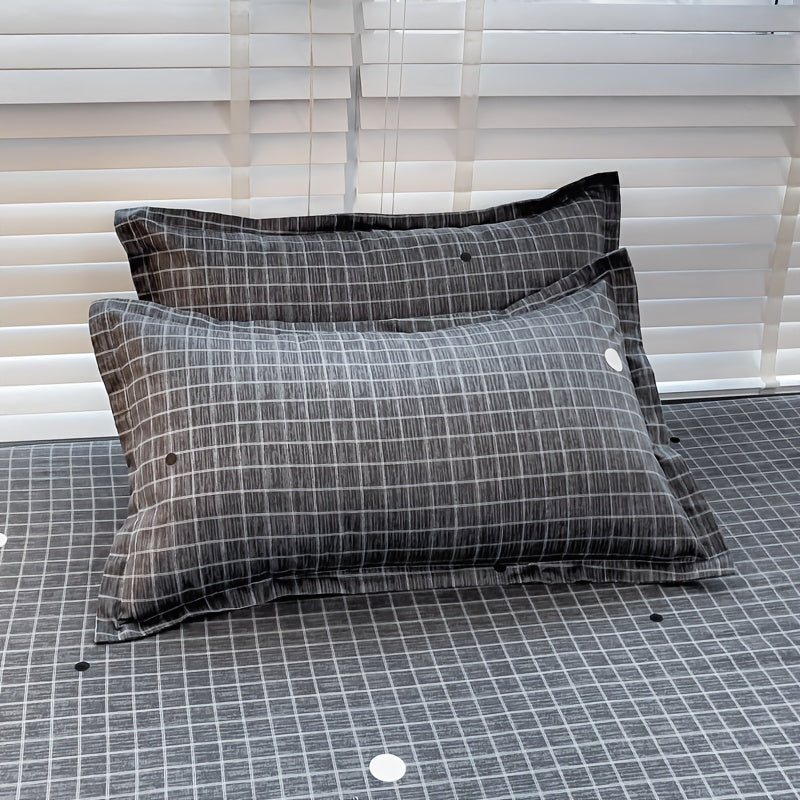 Geometric Print Pillowcase for Dorms and Bedrooms Soft Cozy Easy to Clean