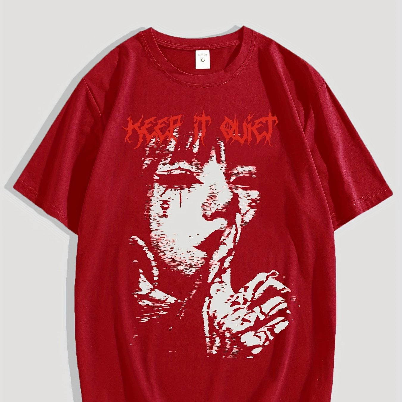 Men's Gothic Graphic T-Shirt Short Sleeve Crew Neck Polyester Streetwear for Spring Autumn