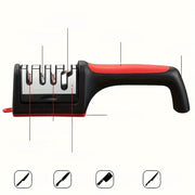 Uy oshxonasida qoʻlda pichoq silliqlash qurilmasi, foydalanish oson, batareyaga yoki elektr energiyasiga ehtiyoj yoʻq