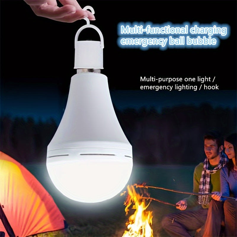 E27 LED Emergency Bulb Rechargeable 1200mAh Lithium Battery Hardwired Indoor High Brightness