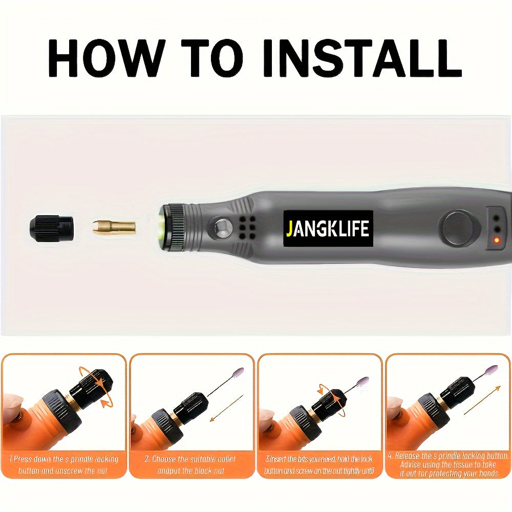 76 dona simsiz burilish asboblari to'plami, litiy batareya va ko'plab qo'shimchalar bilan