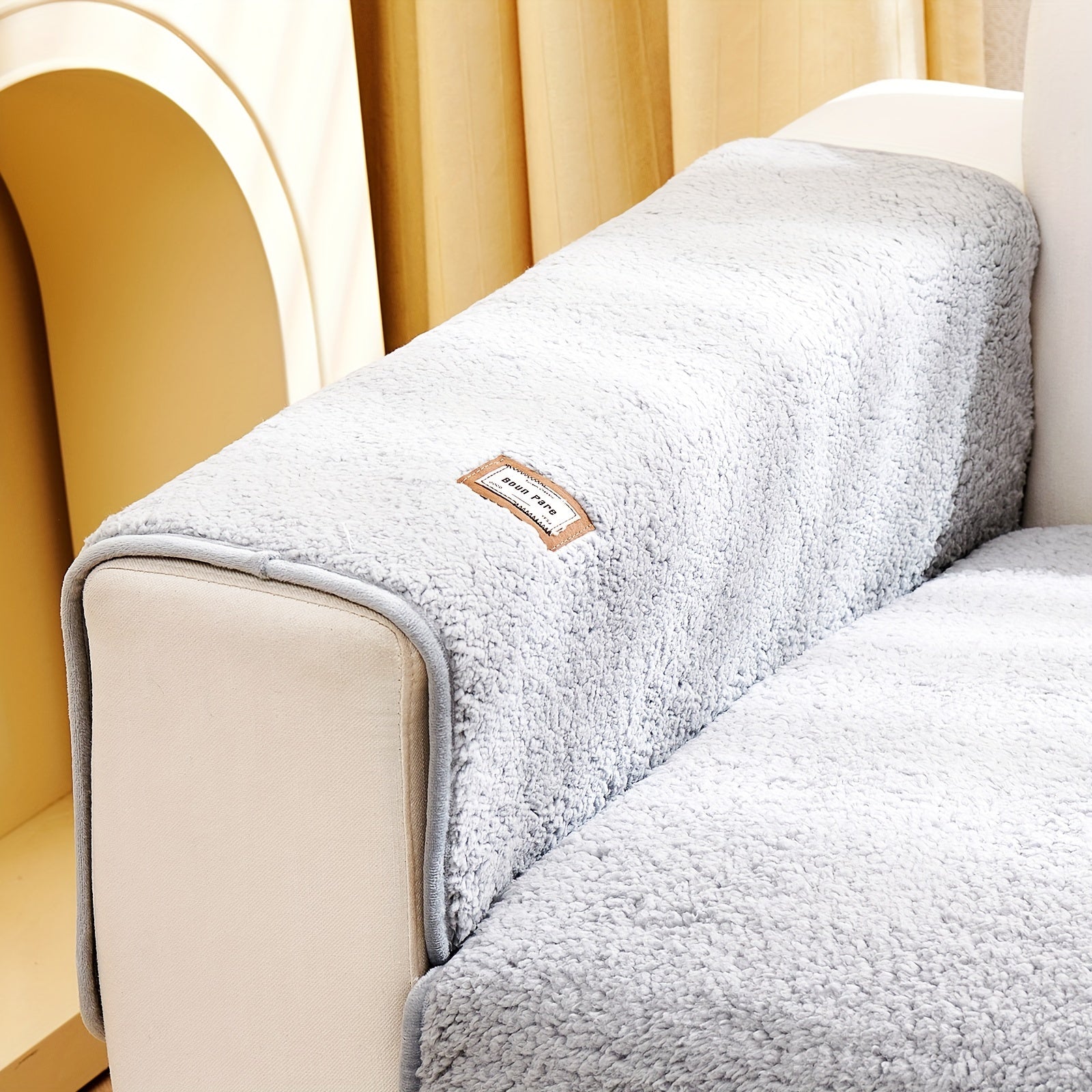 Чехол на диван для питомцев, толстый, нескользящий, плюшевый, защитный для мебели