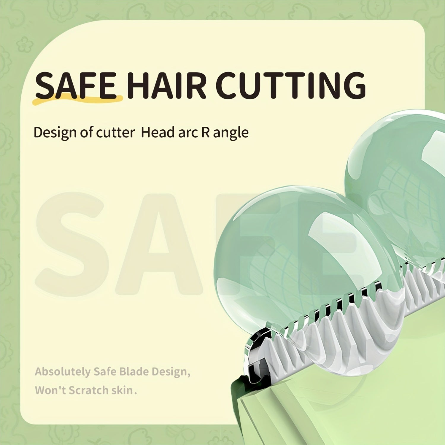 Kids Hair Clipper Set for Toddlers and Children Wireless Rechargeable Quiet Trimmer with Guide Combs