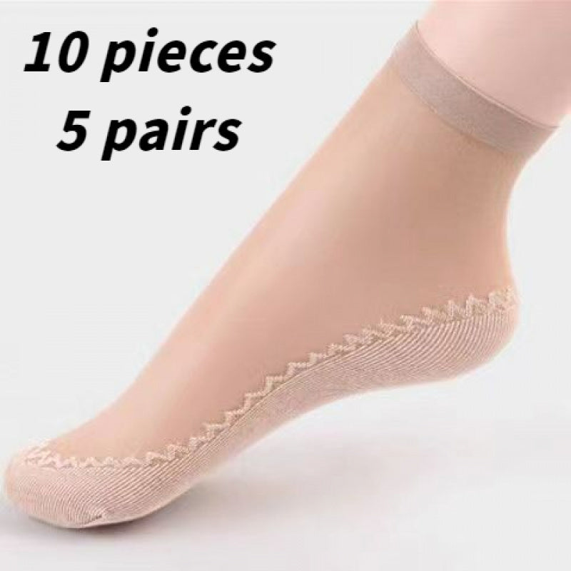 Ayollar uchun nafas oladigan paypoqlar, sirpanmaydigan, terni yutadigan paypoq bilan 10 juft