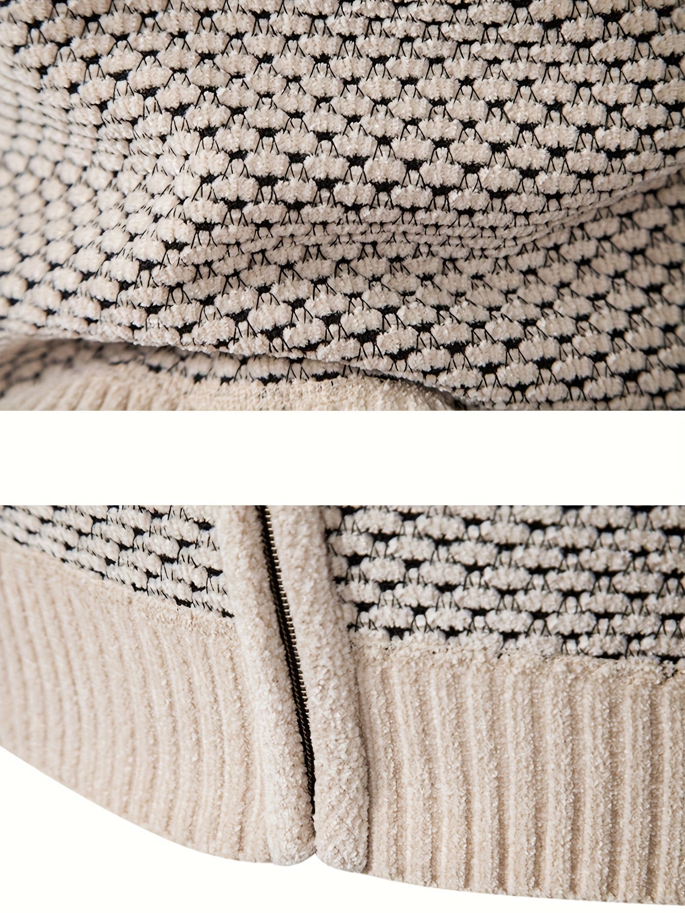 Men's Fish Scales Knit Cardigan with Hood Pockets Long Sleeve Fall Winter Polyester