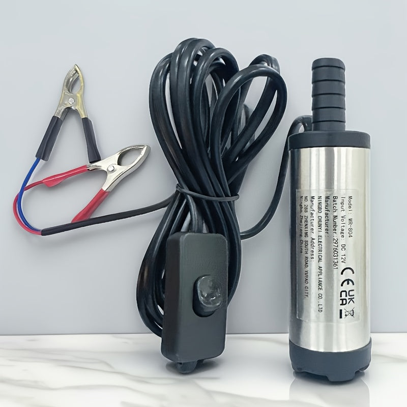  portativ zanglamaydigan po'latdan yasalgan 12V DC moy, suv pompasi, suvga botiriladigan dizel o'tkazgich