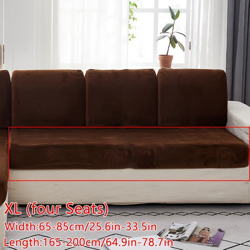 Velvet divan qoplamasi qishki iliqlik va barcha mavsumlar uchun to'liq qoplama ta'minlaydi. Cho'ziluvchan, changdan himoyalangan va elastik mato bilan tozalash oson. Orqa tayanch va yostiq qoplamasi uchun sirpanmas xususiyatlarni o'z ichiga oladi.