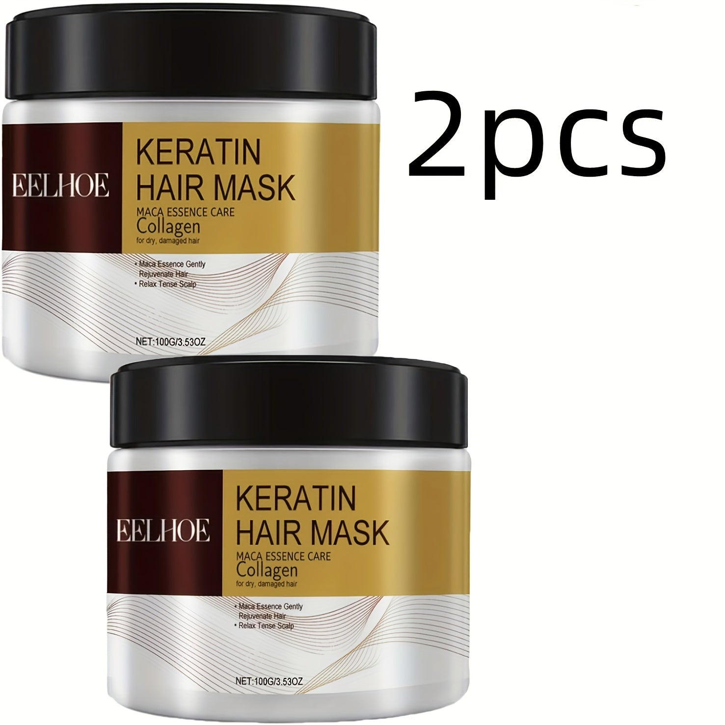 Deep Nourishing Hair Mask for Damaged Hair Moisturizes Repairs Split Ends