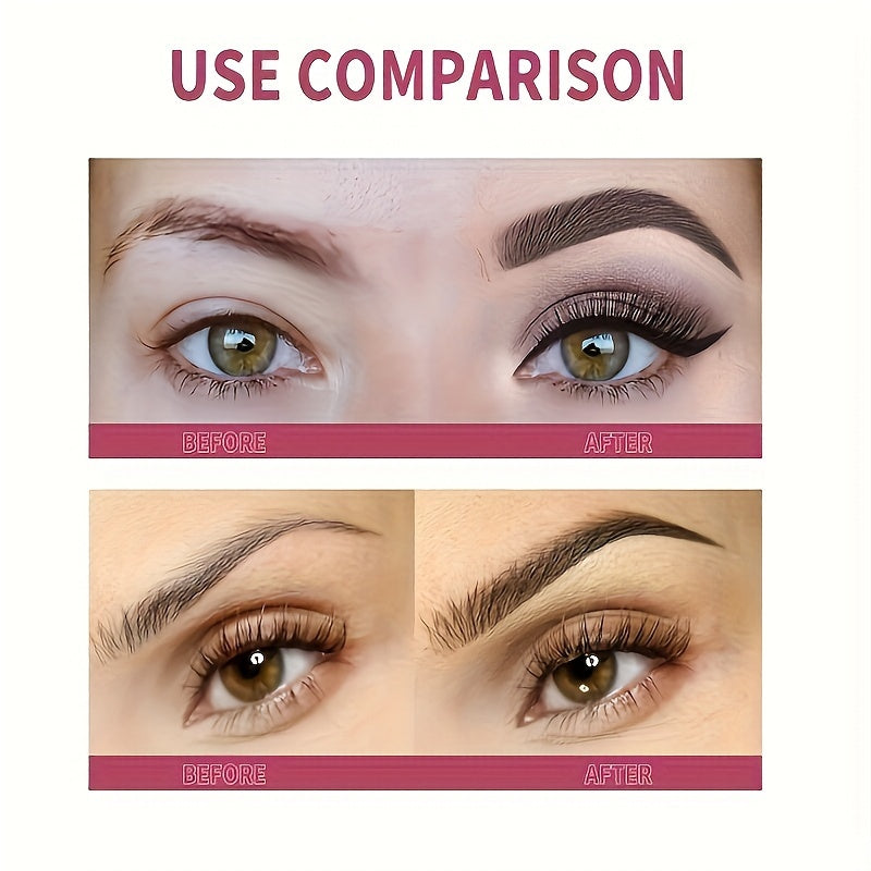 Ayollar uchun ko‘p maqsadli qosh cho‘tqasi, 3D effektli, ergonomik tutqich bilan