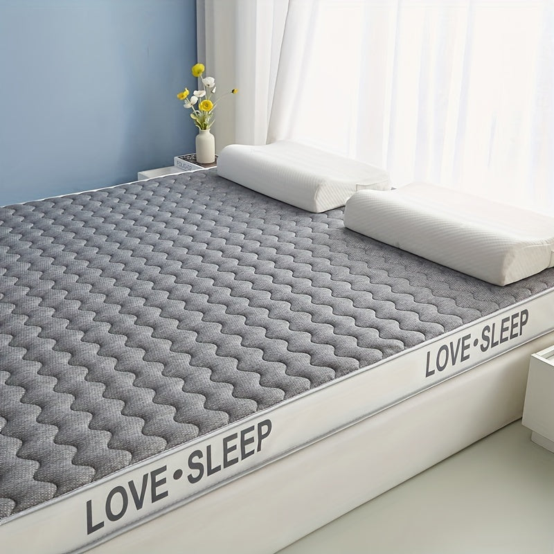 Memory Foam Mattress with Latex Topper 5cm Thick Hypoallergenic Breathable Firm Support for Dorm and Home