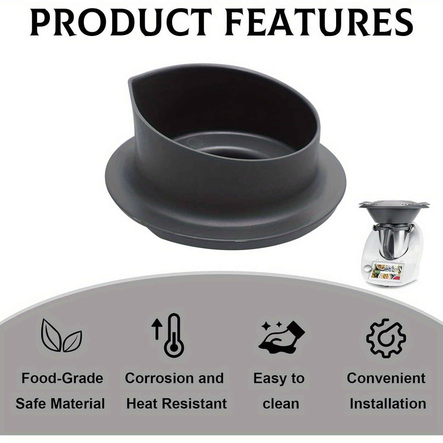 Taza medidora con tapa para Thermomix TM5 TM6 50ml 100ml Apto para lavavajillas