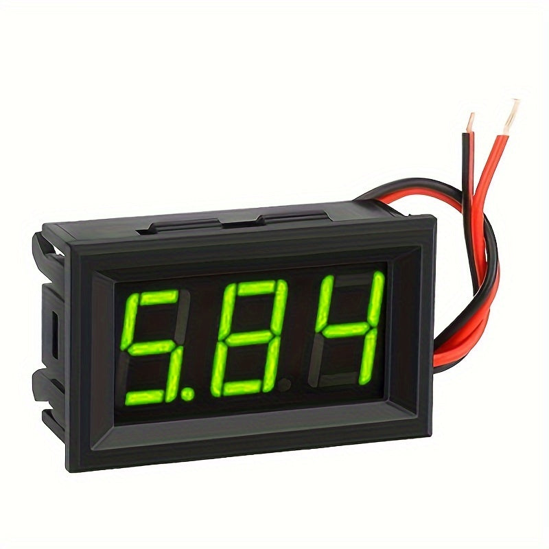 Digital Mini Volt Meter 5-120V LED Display Battery Monitor DC Voltage Tester