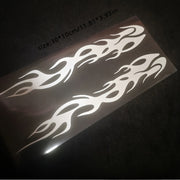 Отражающие цветные наклейки с пламенем для мотоциклетных виниловых наклеек