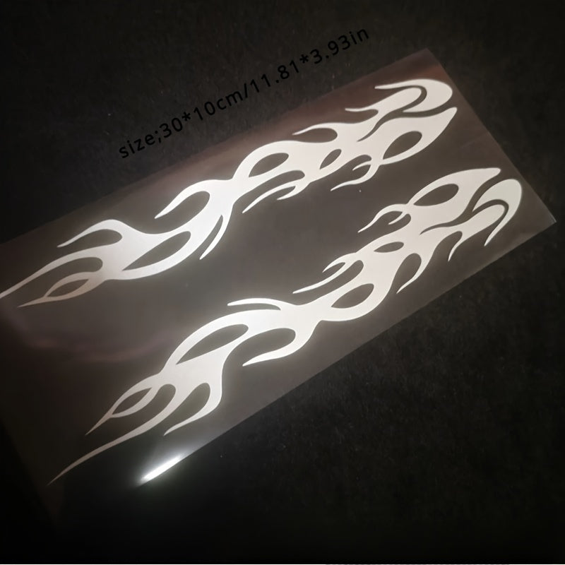 Mototsikl vinil yozuvlari uchun reflektiv rangli olov stikerlari