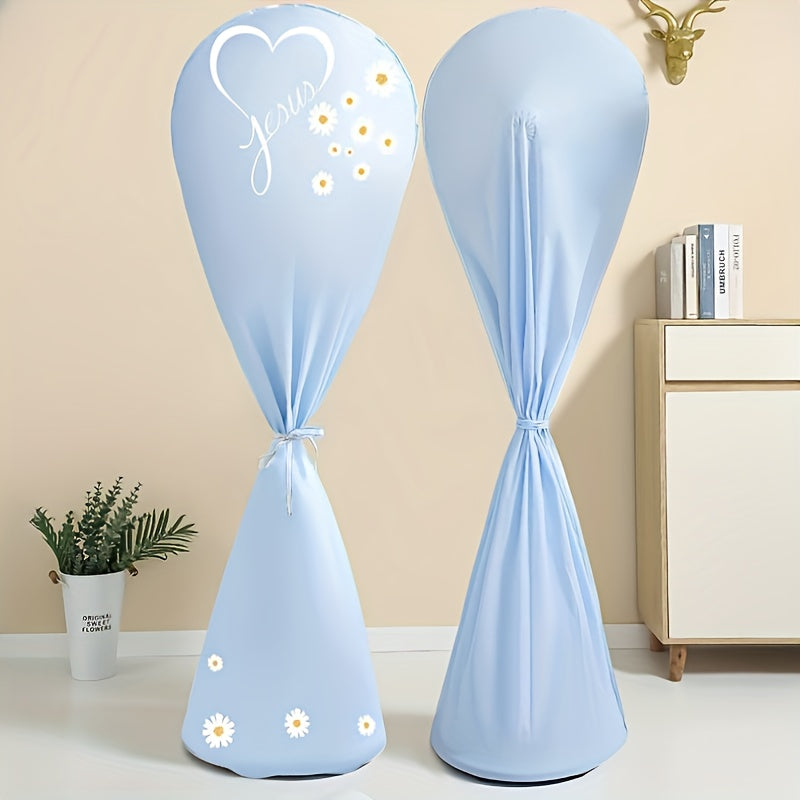 Set of 2 Plastic Fan Dust Covers Reusable Washable Home Office Hotel