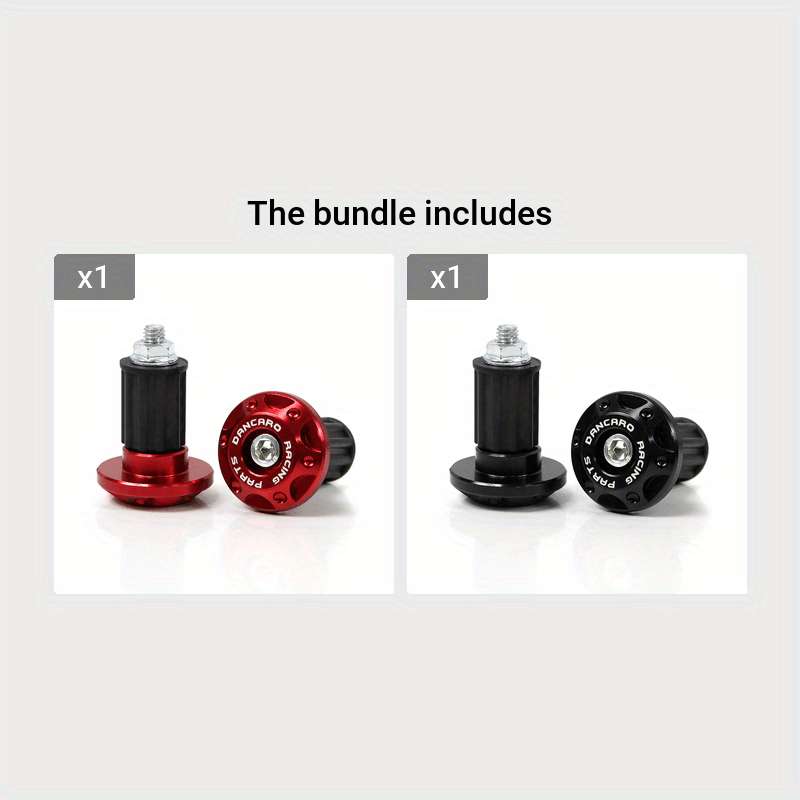 Motorcycle Handlebar End Caps Aluminum Alloy Golden Plug Fit Cruiser Bike