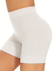 Women's High Support Seamless Compression Shorts for Tummy Control Black