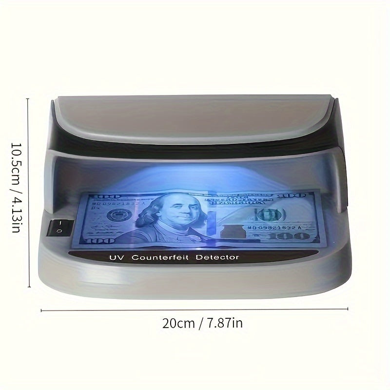 Power-Saving Currency Detector with Purple Light and Rechargeable Battery