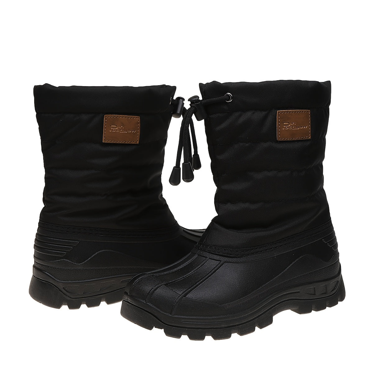 Women’s Mid-Calf Snow Boots Waterproof Slip-On Winter Rain Shoes