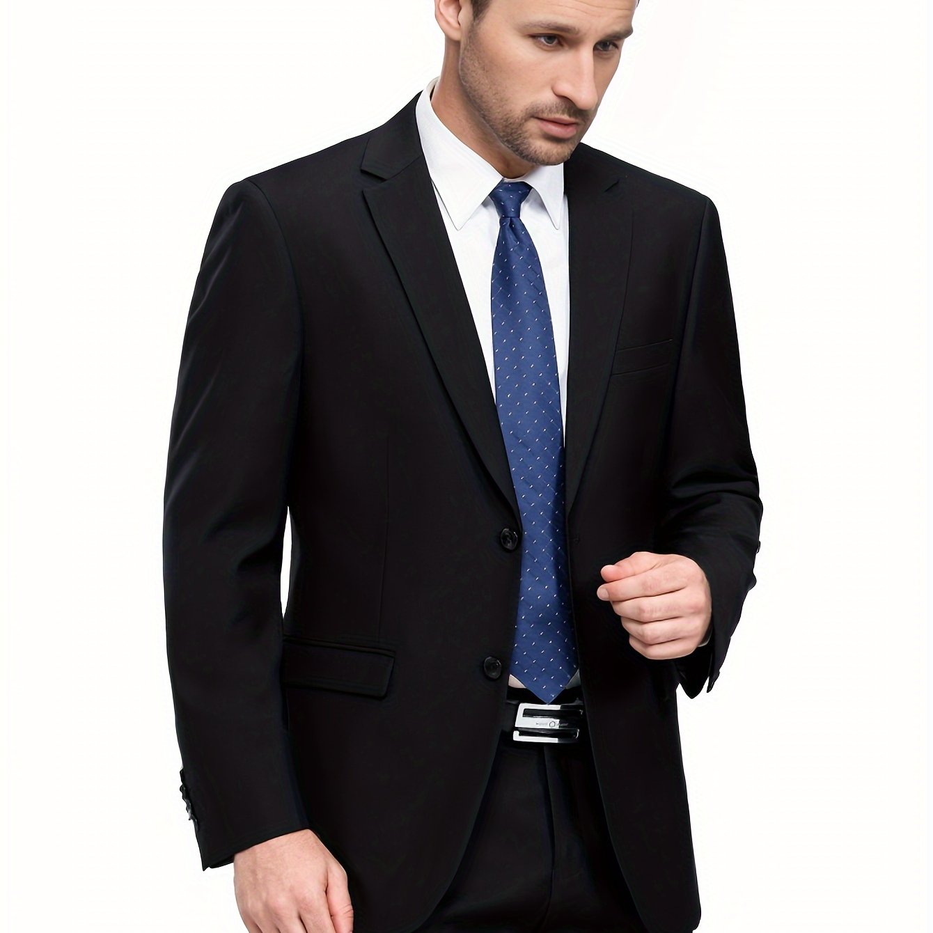 Men's Black Blazer Suit Jacket for Business Weddings All Occasions