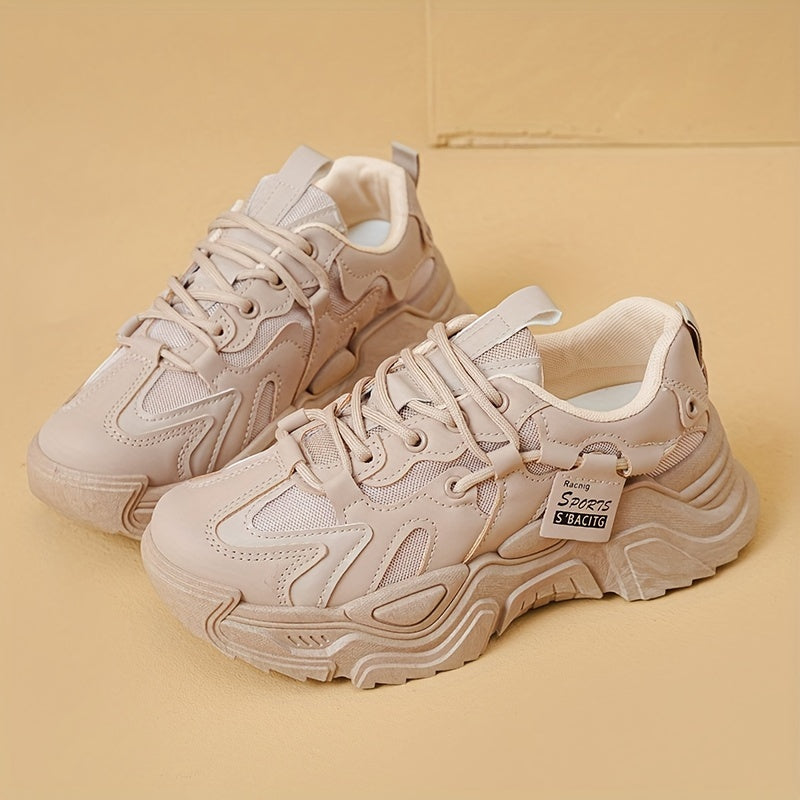 Women's White Breathable Sneakers for Running Fitness and Casual Wear