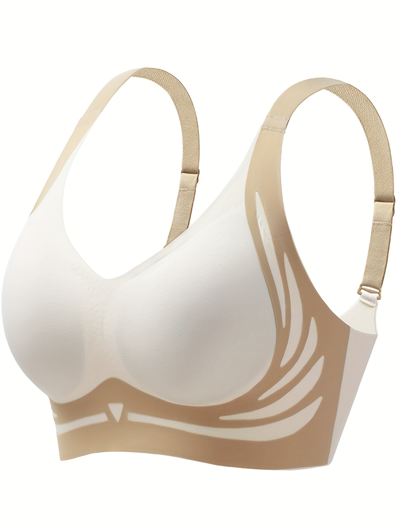 Women Seamless Triangle Underwear Set Contrast Color 2 Pack