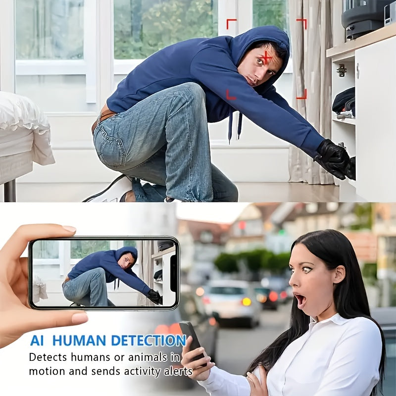 Cámara de seguridad WiFi pequeña 480P HD detección de movimiento visualización remota alimentada por USB