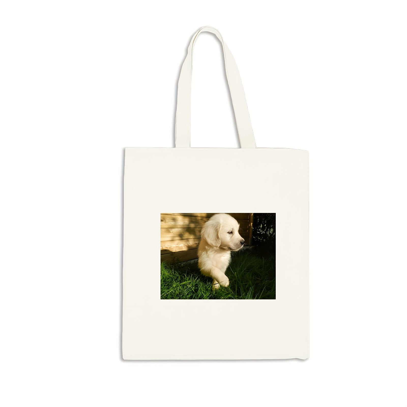 Customizable Canvas Bag Pack of 2 with Personal Photo Print in 3 Colors