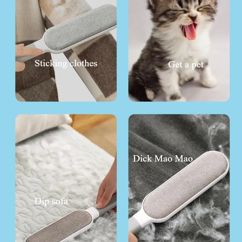 Sticky Hair Removal Brush for Pet Hair and Lint, Easy-Grip Handle, Antistatic