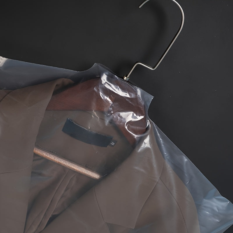 Set of 50 Transparent Garment Storage Bags for Clothes Dresses Suits Coats