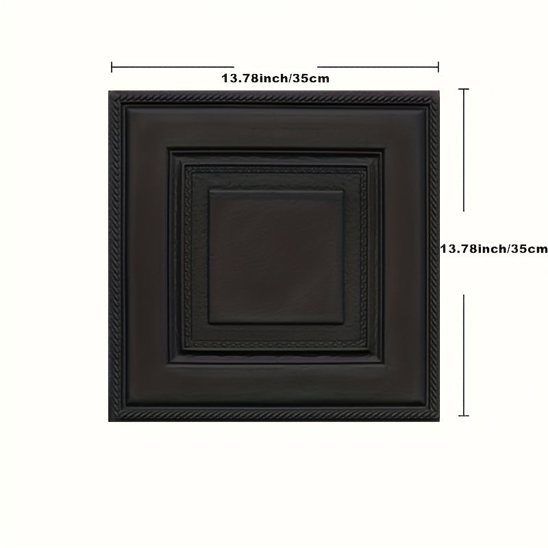 Self-Adhesive 3D Wall Stickers Set for Living Room Decoration and Wall Protection 35x35cm