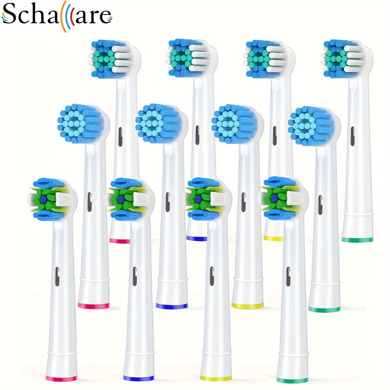 Cabezas de cepillo de dientes eléctricas de reemplazo 12-Pack para sensibles, precisión, limpieza con hilo dental