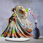 Flat 2D Classic Oriental Acrylic Tabletop Cummerbund Stand for Display