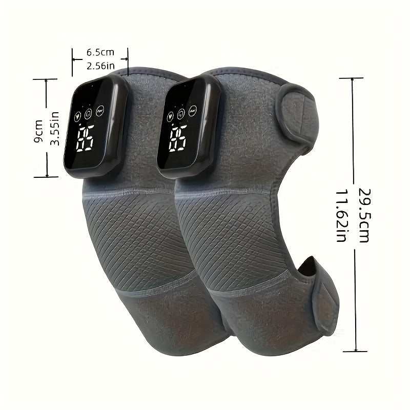 Cordless Heating and Vibrating Massager for Knees Elbows Shoulders with 3 Heat Levels