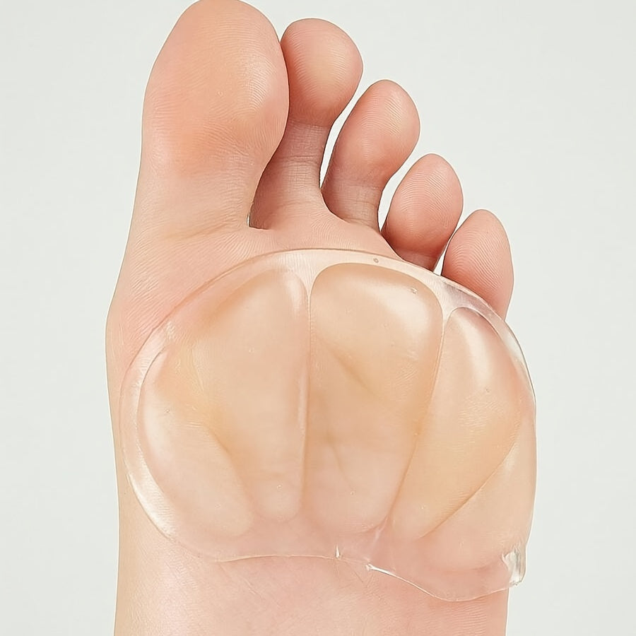 Unisex Transparent Gel Insoles for Pain Relief and Support, Cushions