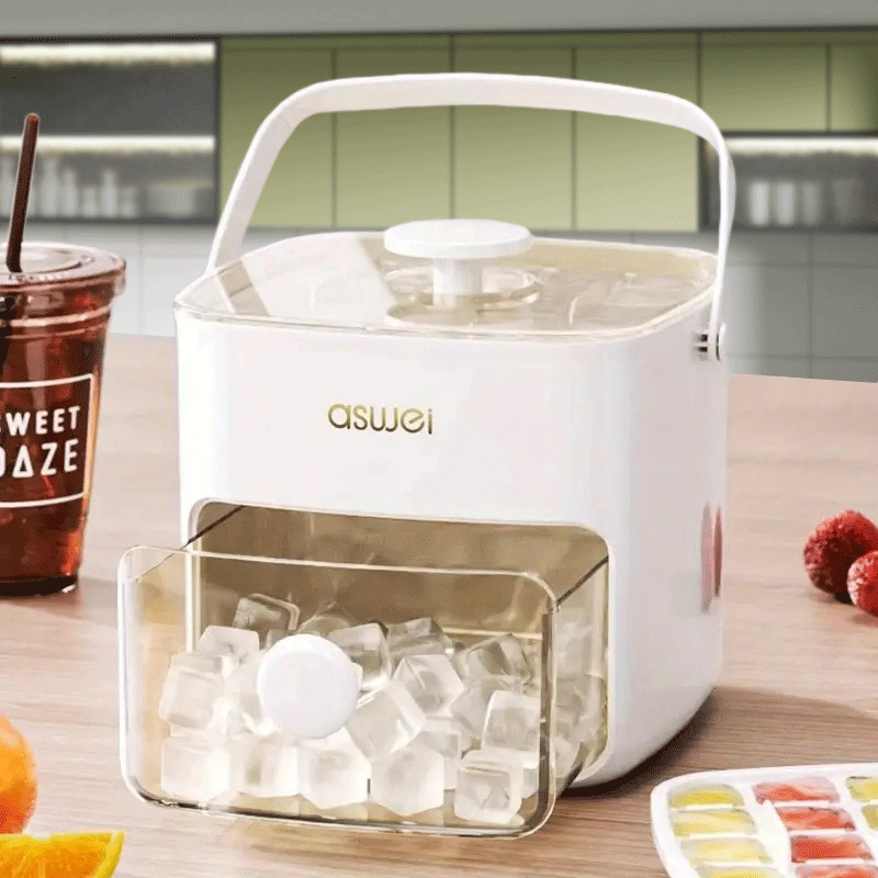 Portable Ice Maker Compact Large Capacity Creates 50 Ice Cubes Per Day